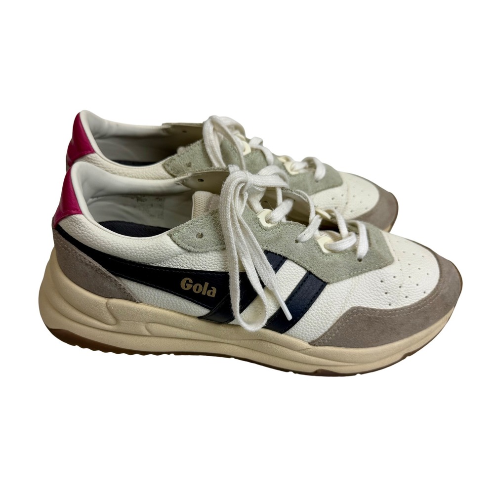 Gola Saturn Quadrant Womens Size 9.5 Sneakers Retro Sporty Streetwear Scandi - Picture 2 of 10